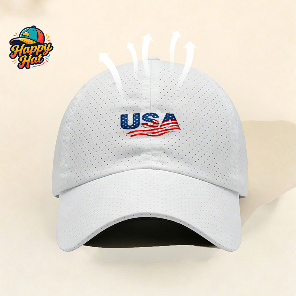 1PC USA Flag Print Perforated  - Outdoor Camping Usa avis et prix