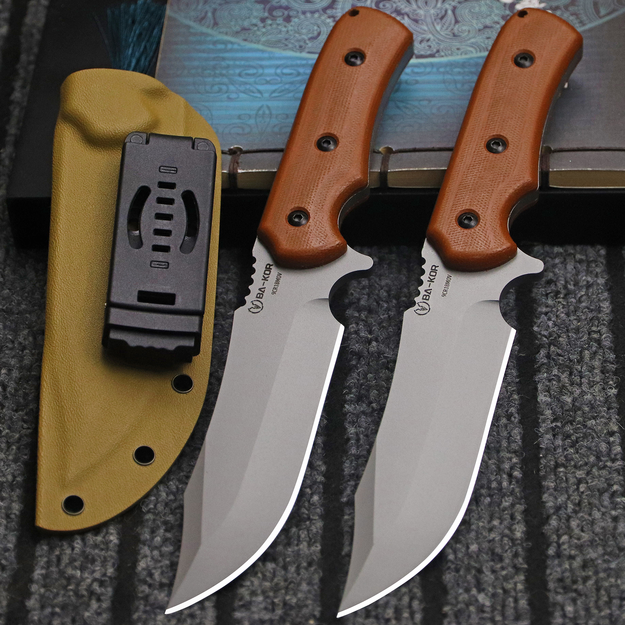 BA-KOR USA 9CR18MOV steel full - Outdoor Camping Usa avis et prix