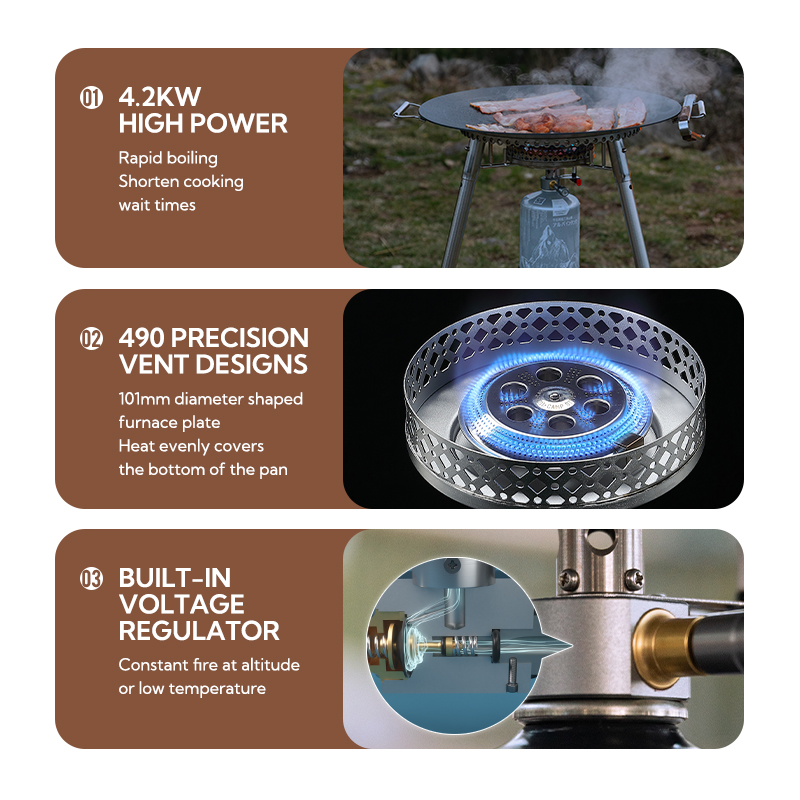Campingmoon OD-4 Aluminum Allo - Outdoor Gas Camping Oven avis et prix