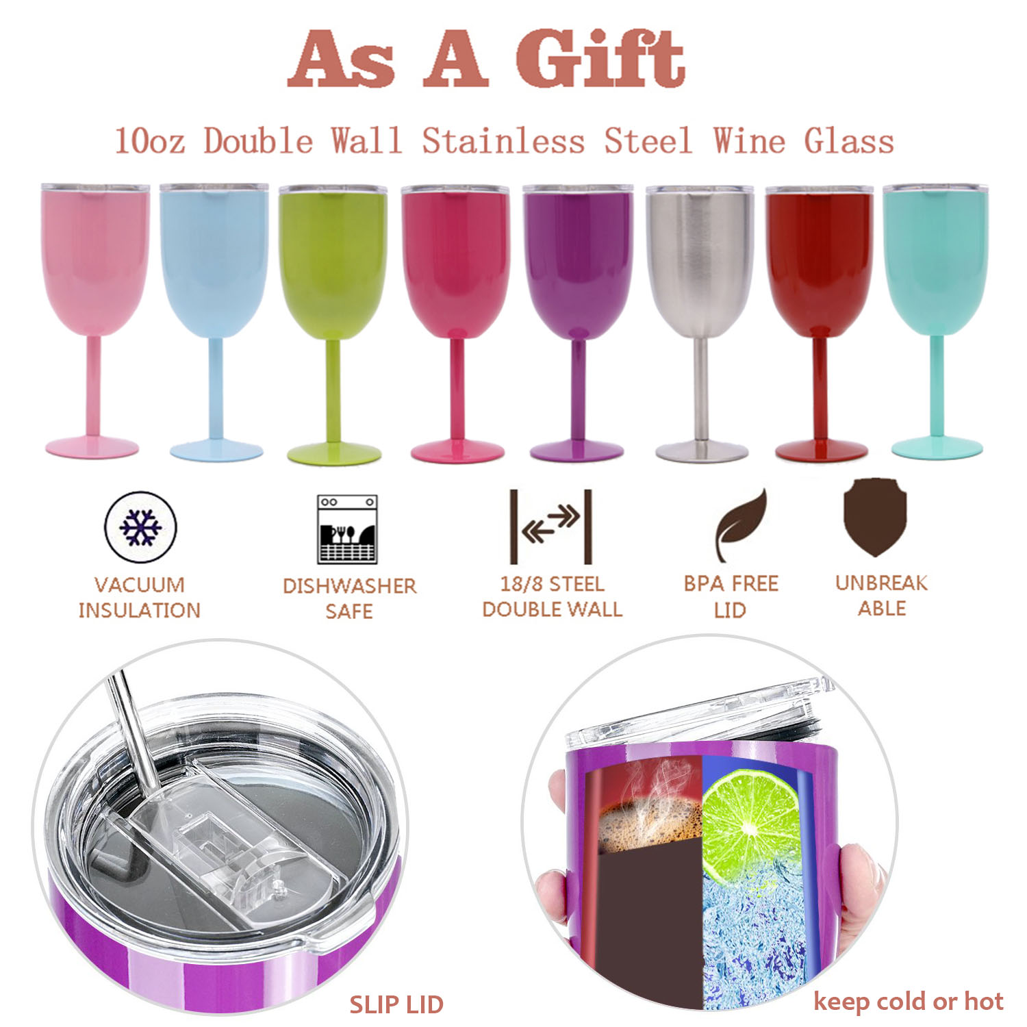 Custom Stainless Steel Wine Gl - Outdoor Camping Items avis et prix