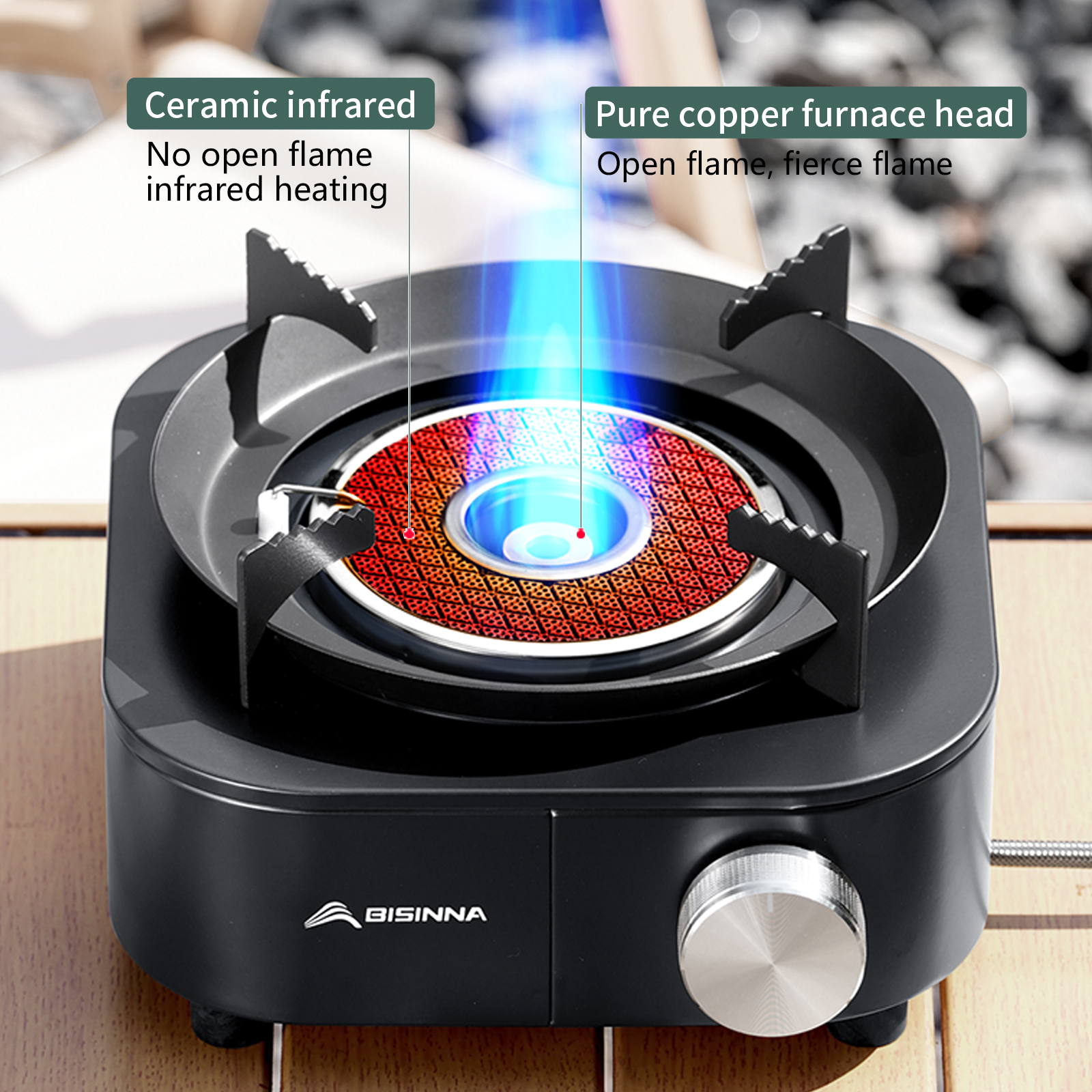 BISINNA 4000W High-power Infra - Outdoor Gas Camping Oven avis et prix