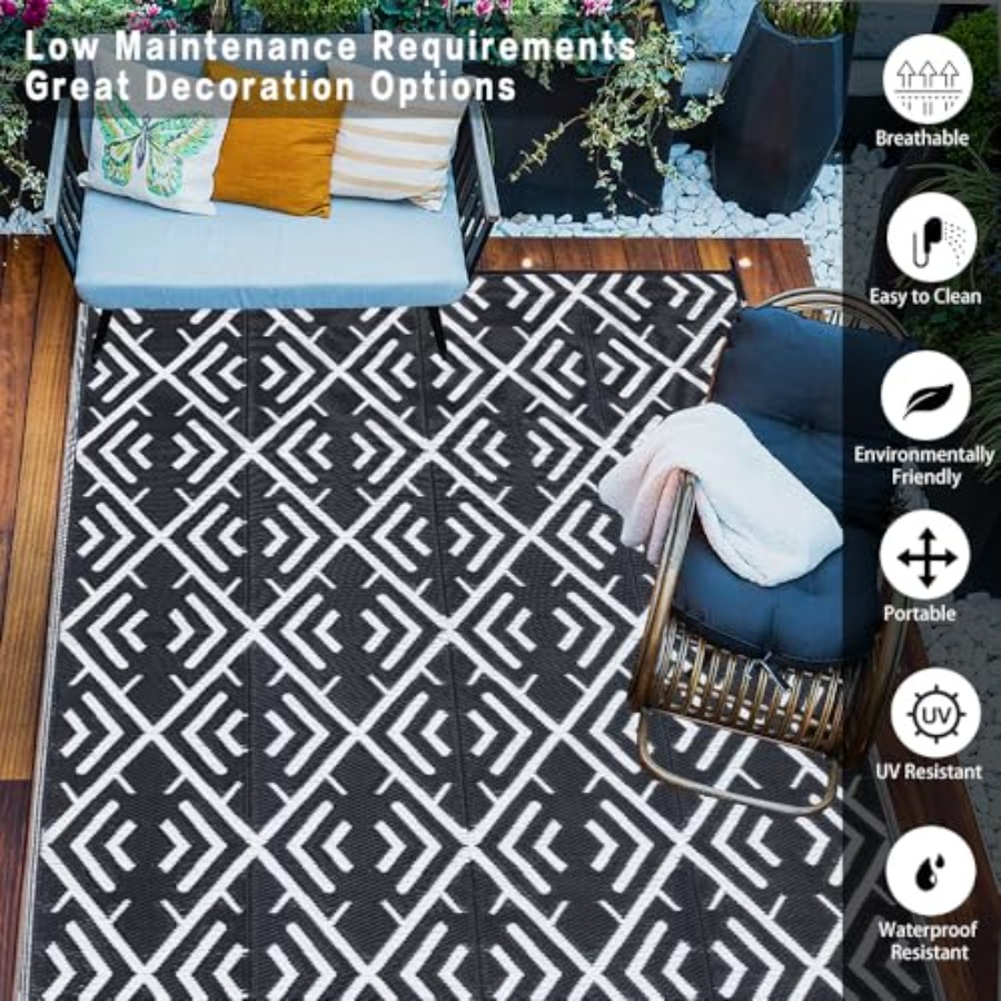 RV outdoor rug waterproof mat  - Outdoor Camping Mats Large avis et prix