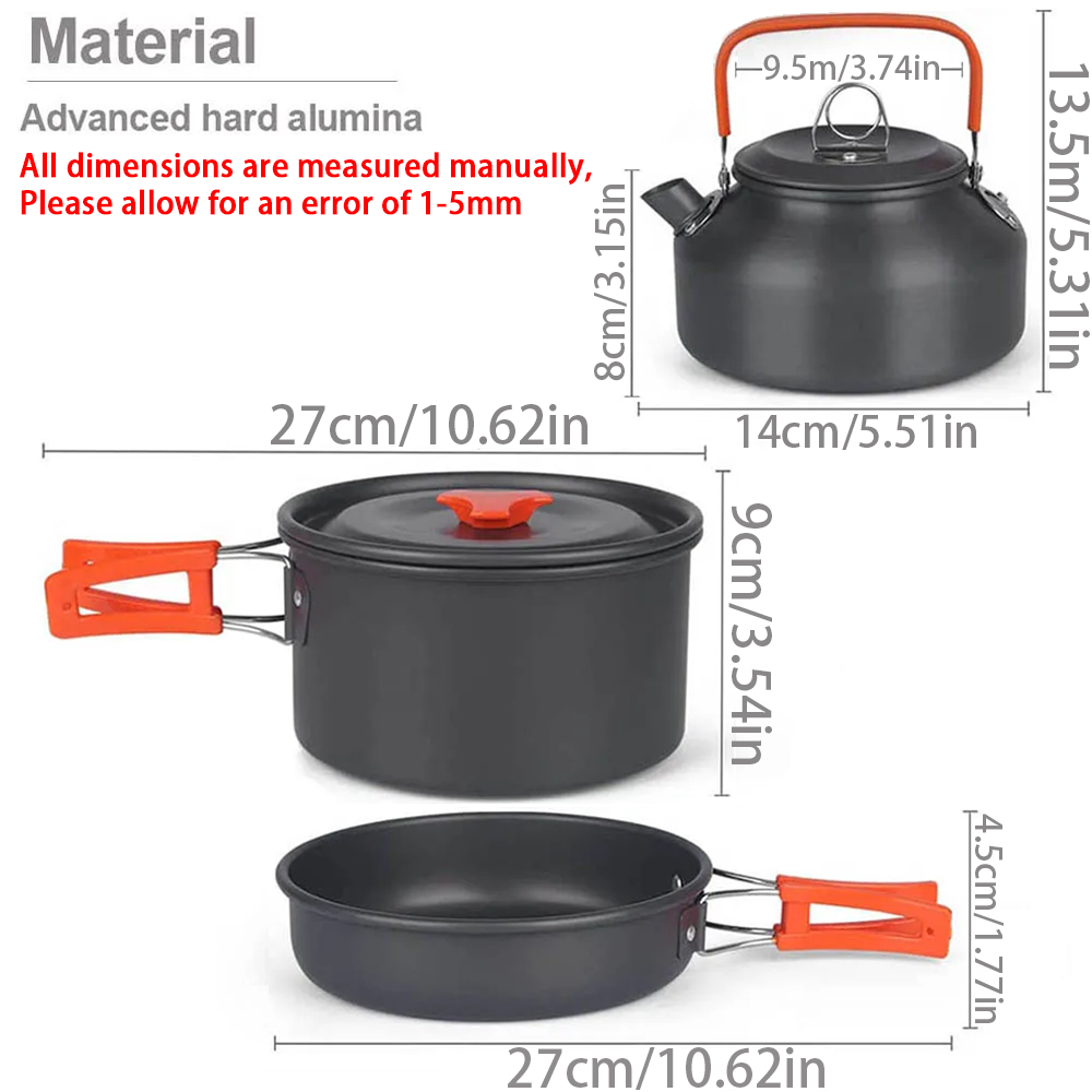 1pcs/1set Camping Cookware Kit - Outdoor Camping Kitchen Table avis et prix