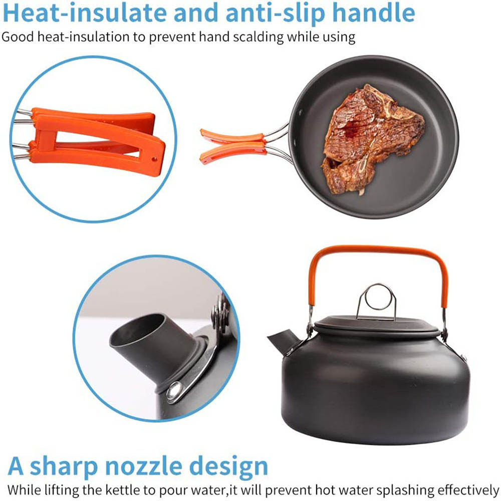 1pcs/1set Camping Cookware Kit - Outdoor Camping Kitchen Table avis et prix