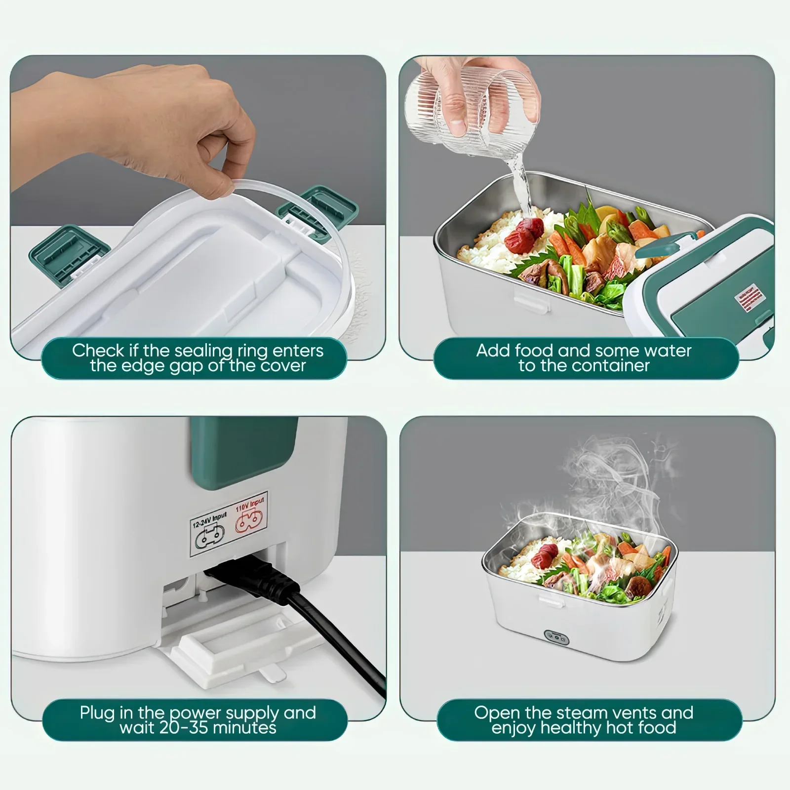 Electric Lunch Box Food Warmer - Outdoor Camping Food avis et prix