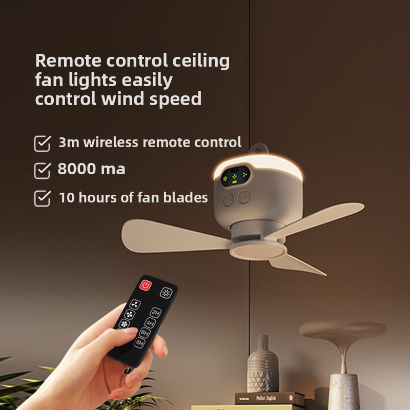 USB Rechargeable Wireless Remo - Outdoor Camping Fans avis et prix