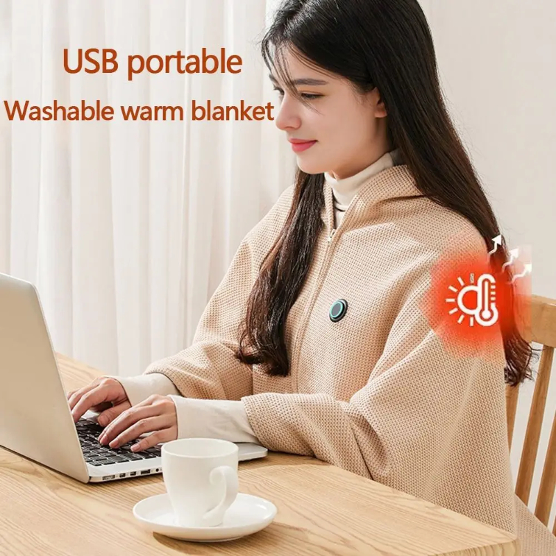 Electric Blanket Shawl USB Sin - Outdoor Camping Heated Blanket avis et prix