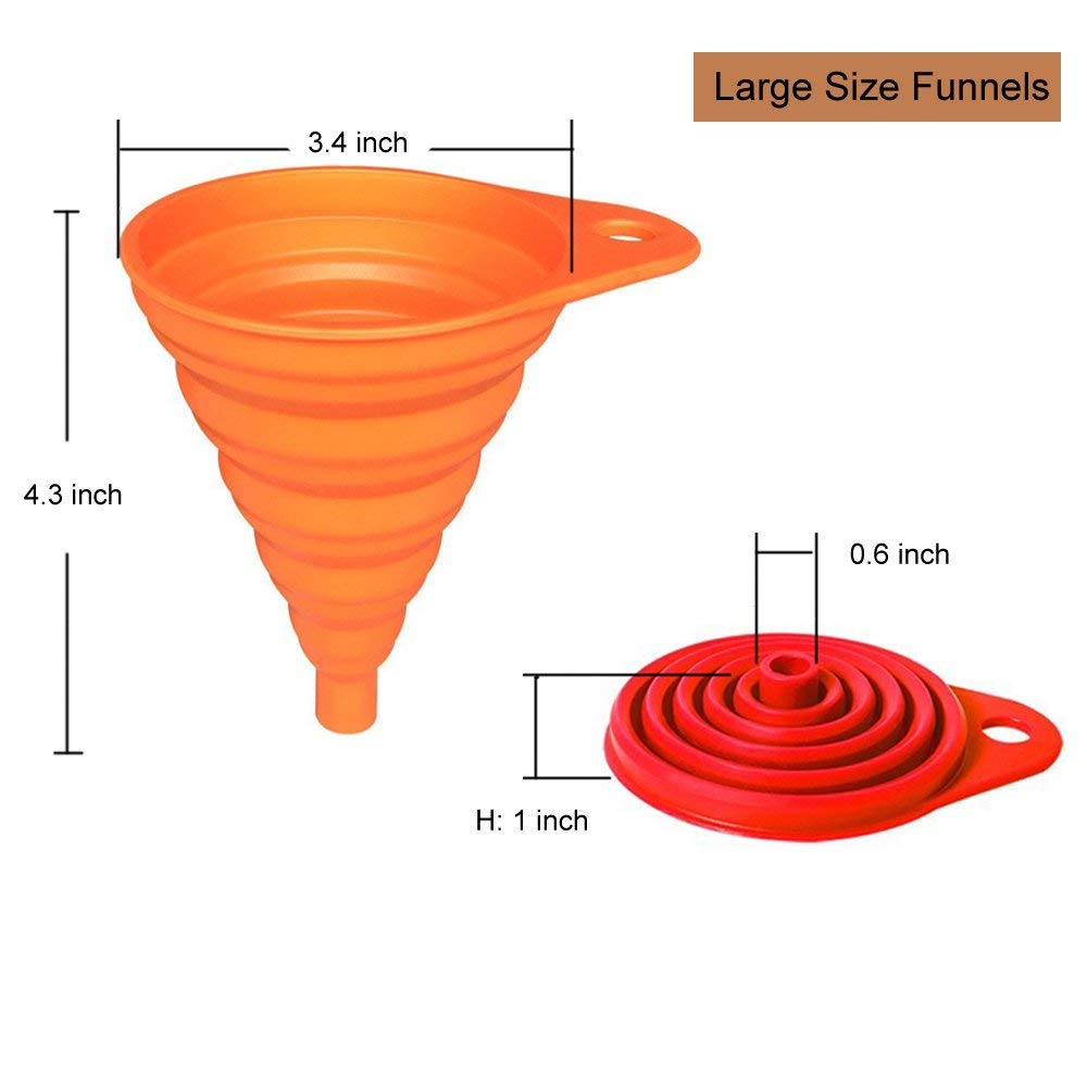 Collapsible Silicone Funnel Se - Collapsible Water Bottle avis et prix