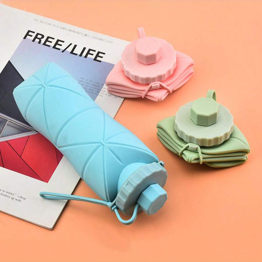 1Pc 600mlLarge Collapsible Sil - Collapsible Water Bottle avis et prix