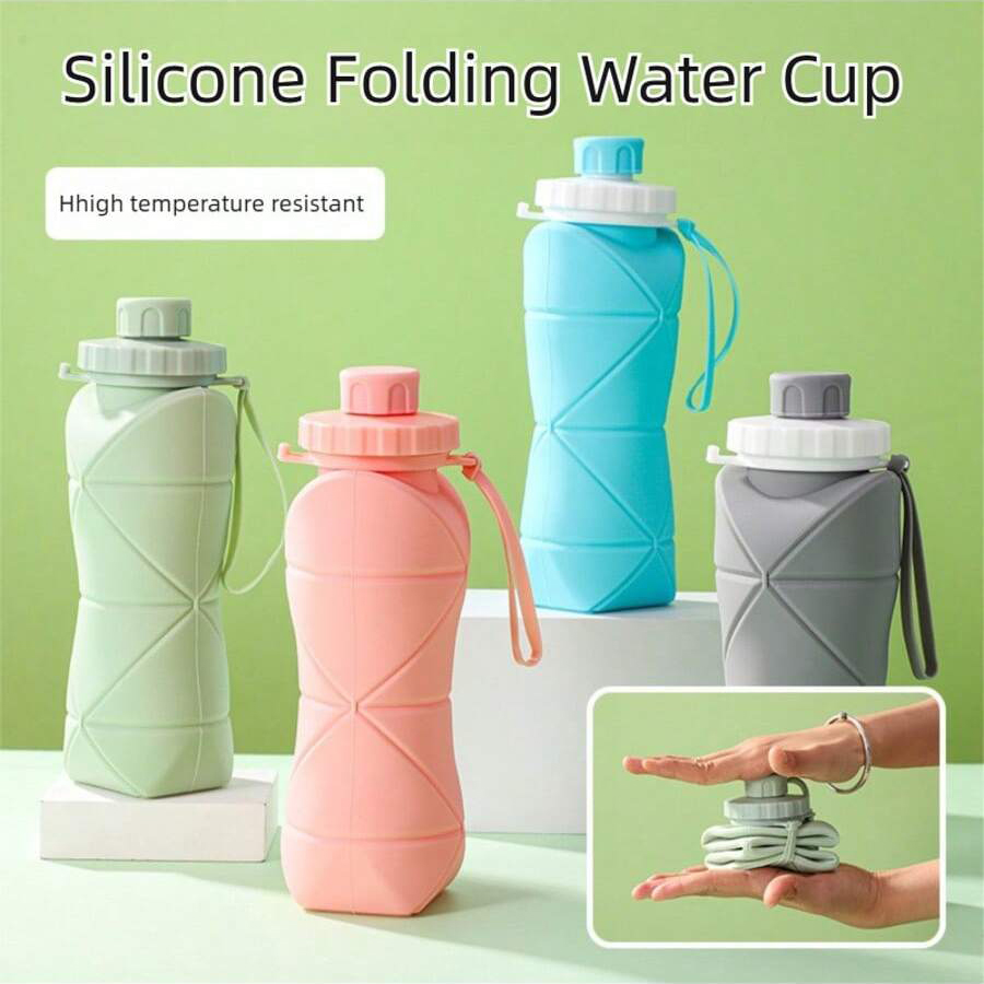 1Pc 600mlLarge Collapsible Sil - Collapsible Water Bottle avis et prix