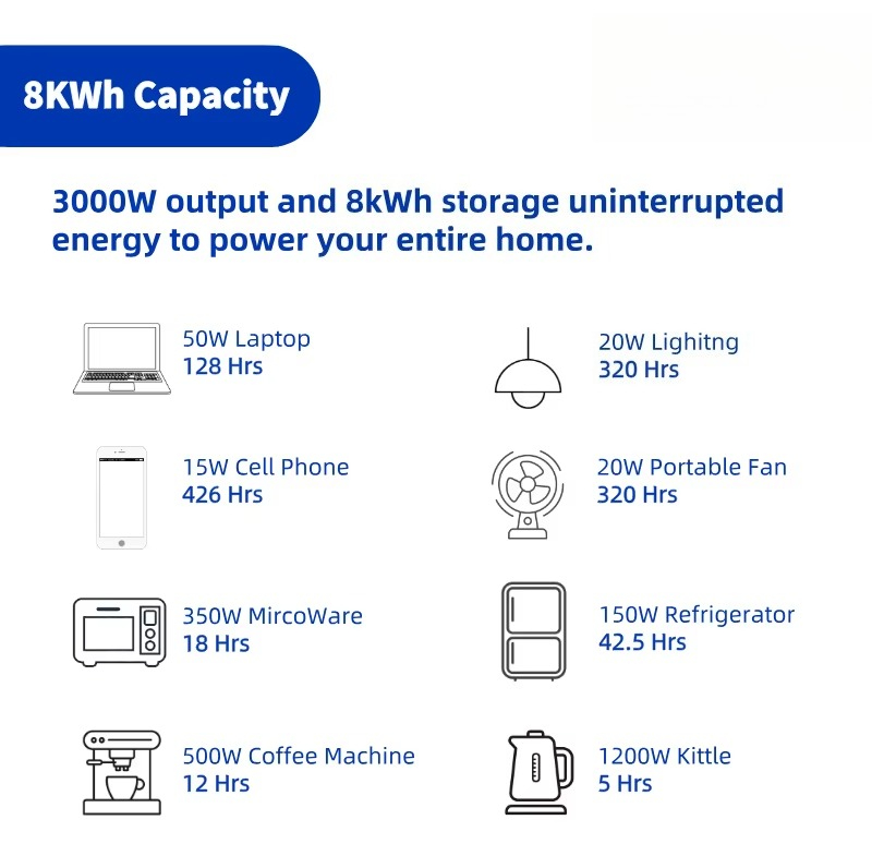 3.5kwh 4kwh 8kwh Lifepo4 Batte - Portable Power Station avis et prix