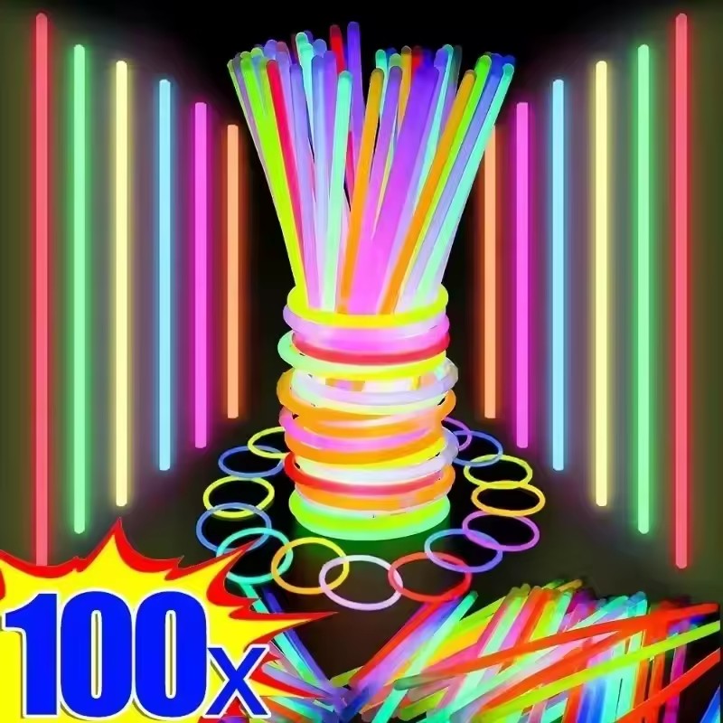 50/100Pcs Fluorescence Sticks  - Glow Sticks Survival avis et prix