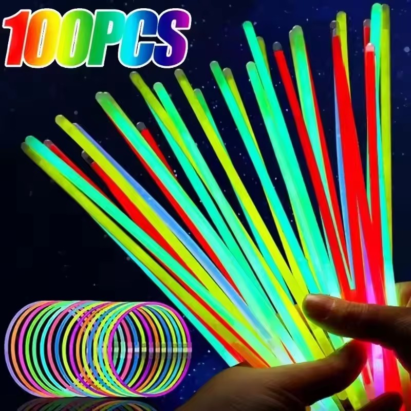 50/100Pcs Fluorescence Sticks  - Glow Sticks Survival avis et prix