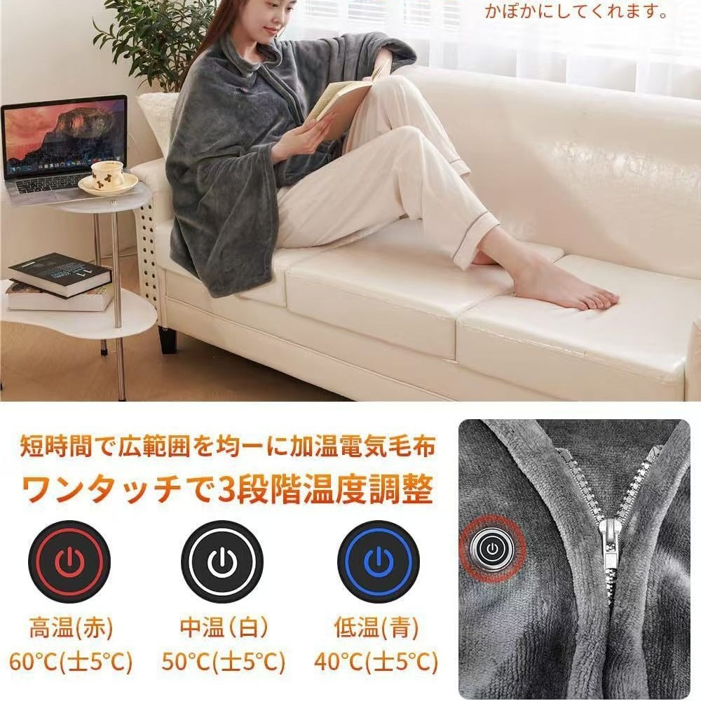 2025 NewUSB Heated Shawl Blank - Outdoor Camping Heated Blanket avis et prix