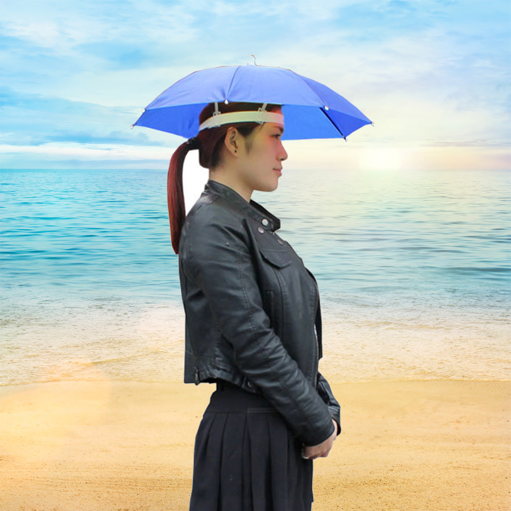 Portable Rain Umbrella Hat Arm - Outdoor Camping Umbrella avis et prix