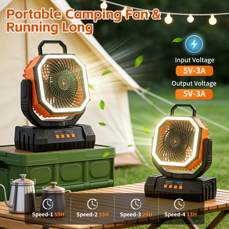 us20000mAh Battery Powered Cam - Outdoor Camping Fans avis et prix