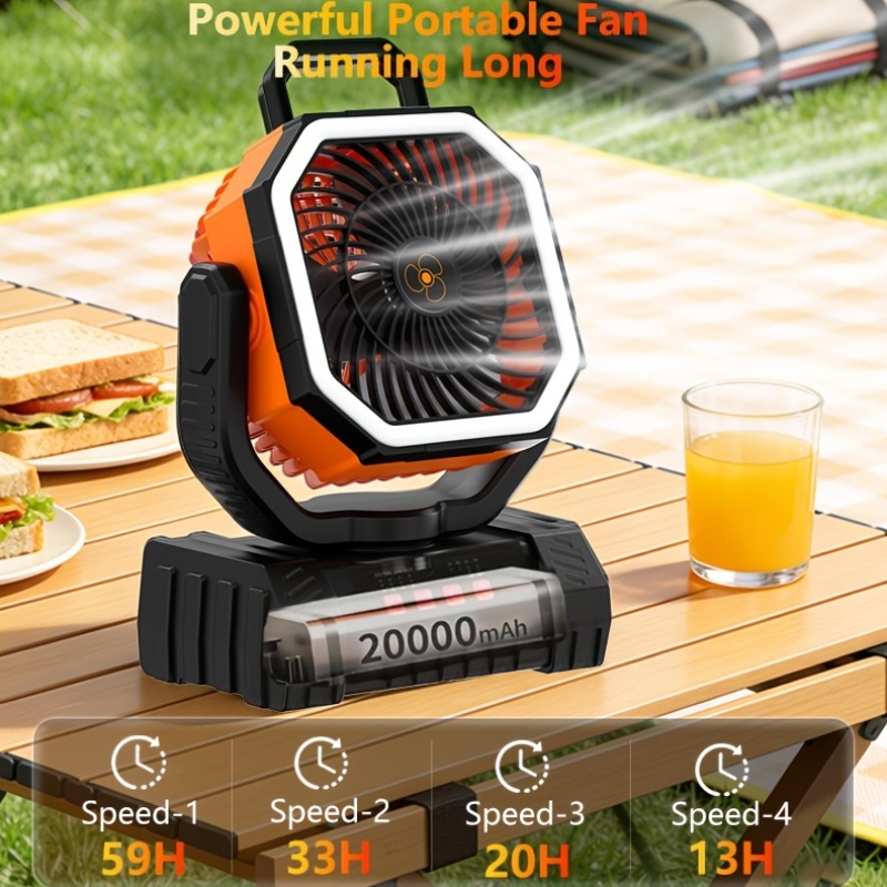 us20000mAh Battery Powered Cam - Outdoor Camping Fans avis et prix