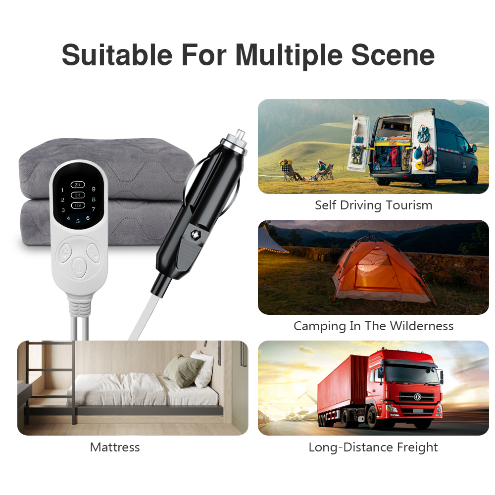 12V Cars Electric Blanket Heat - Outdoor Camping Heated Blanket avis et prix
