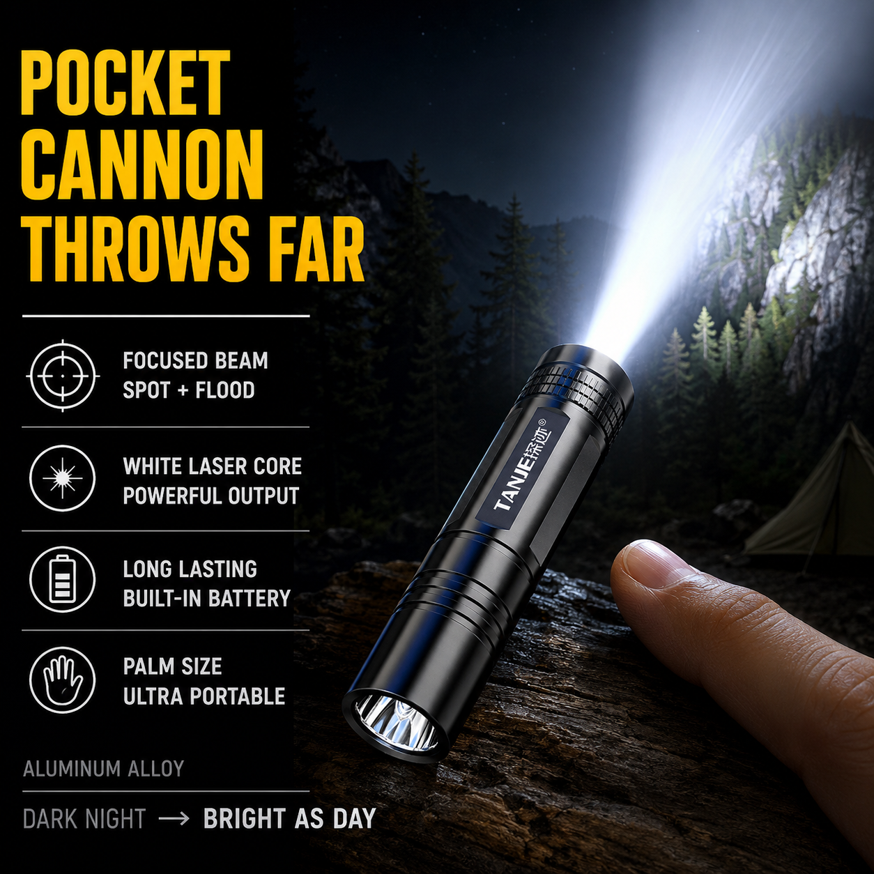 Outdoor Flashlight Small Mini  - Outdoor Camping Items avis et prix