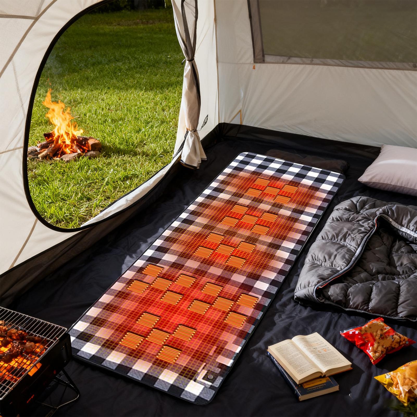 Heated Camping Pad Soft Foldab - Outdoor Camping Heated Blanket avis et prix