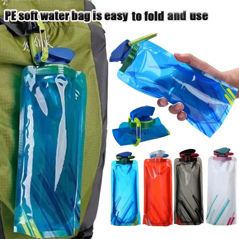 1-8PCS 700ml Soft Foldable Wat - Collapsible Water Bottle avis et prix