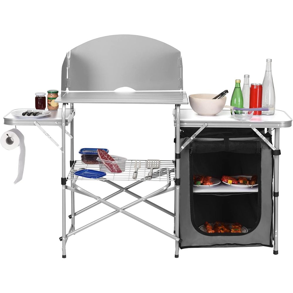 Camping Kitchen Table, Portabl - Outdoor Camping Kitchen Table avis et prix