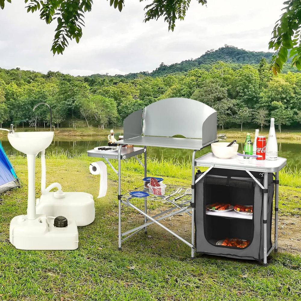 Camping Kitchen Table, Portabl - Outdoor Camping Kitchen Table avis et prix