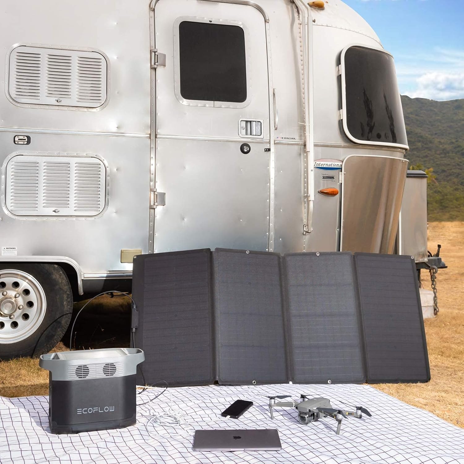 160 Watt Foldable Solar Panel  - Portable Power Station avis et prix