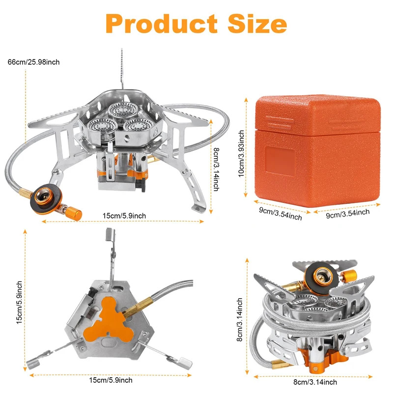 5800W High-Power Camping Gas S - Outdoor Gas Camping Oven avis et prix