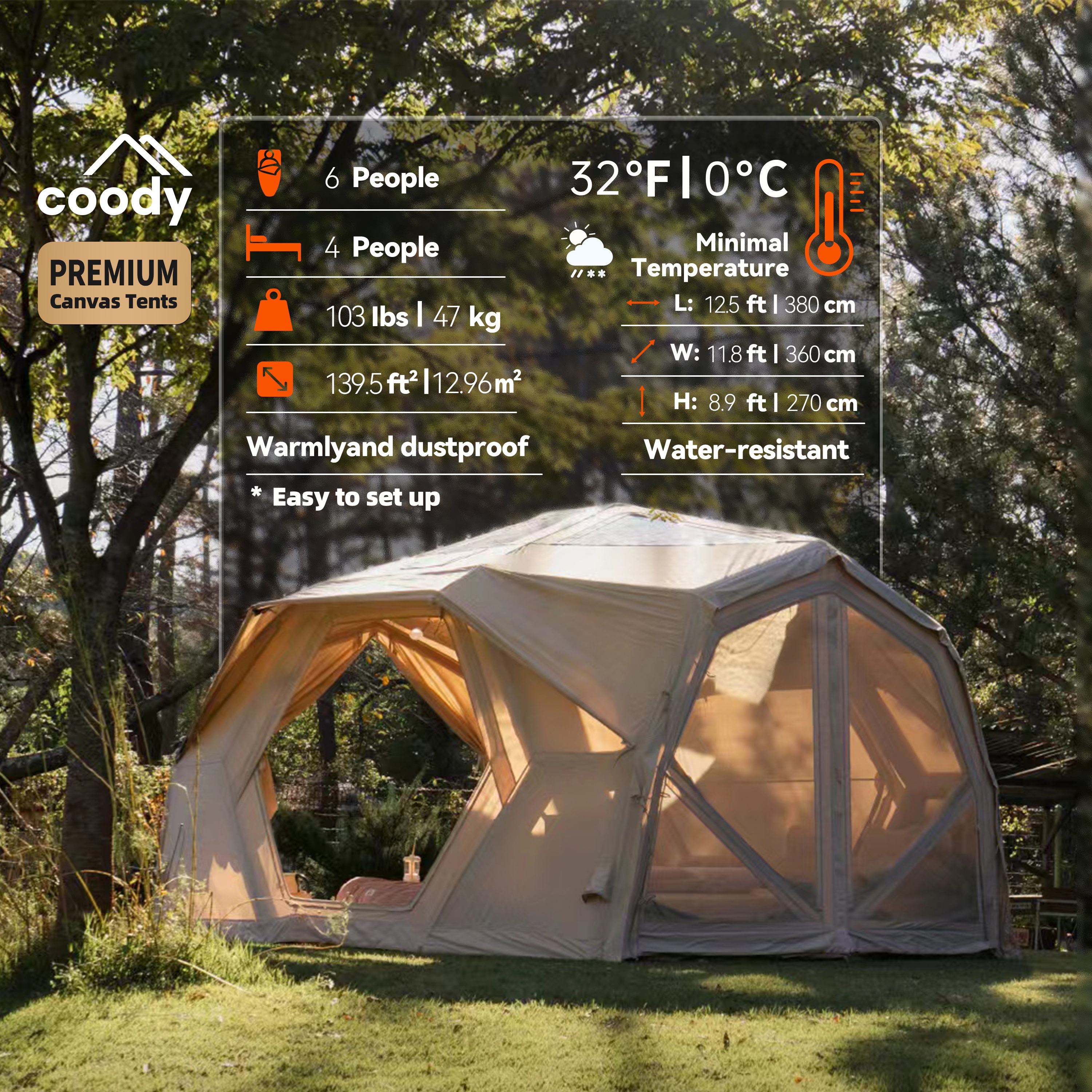 Hubshelter Pro Air Tent-Beige  - Camping Zelt Outdoor avis et prix