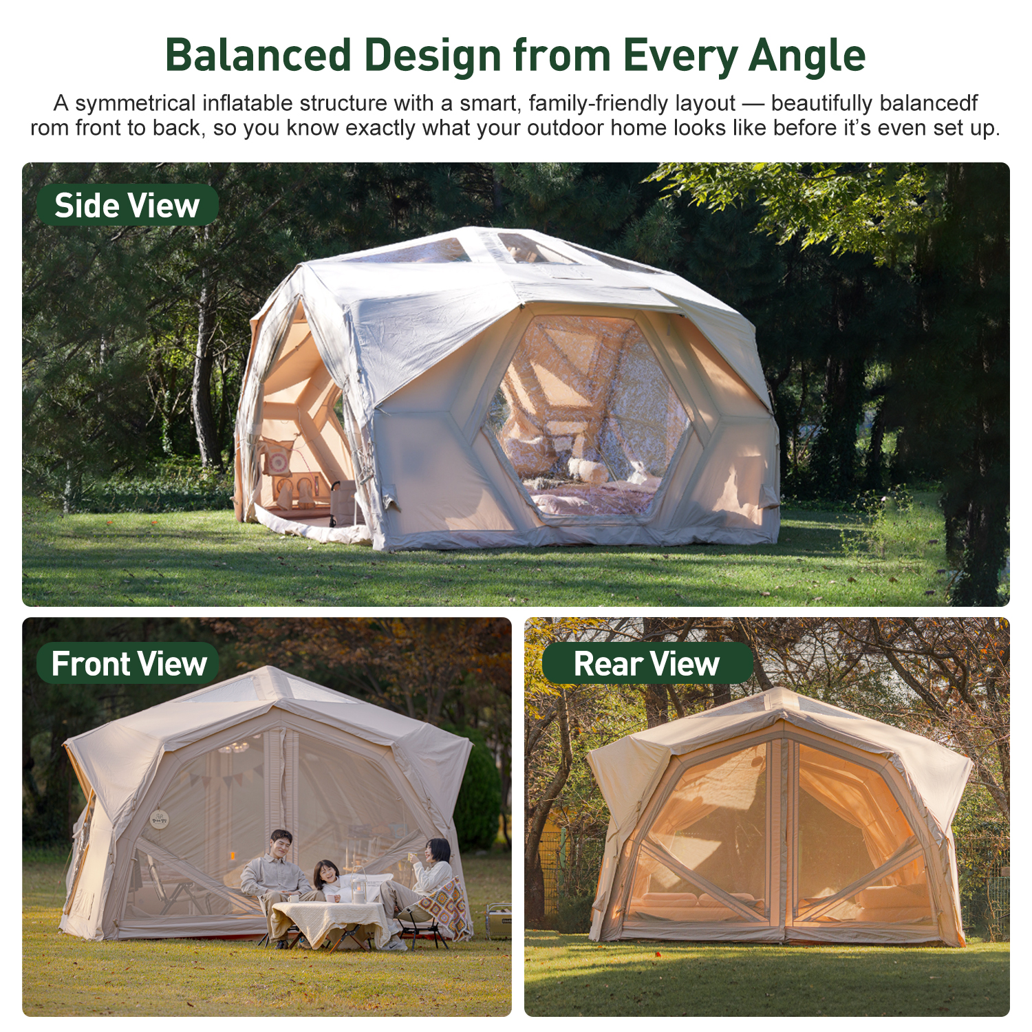 Hubshelter Pro Air Tent-Beige  - Camping Zelt Outdoor avis et prix