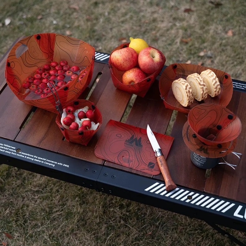 Foldable Camping Tableware Por - Outdoor Camping Kitchen Table avis et prix