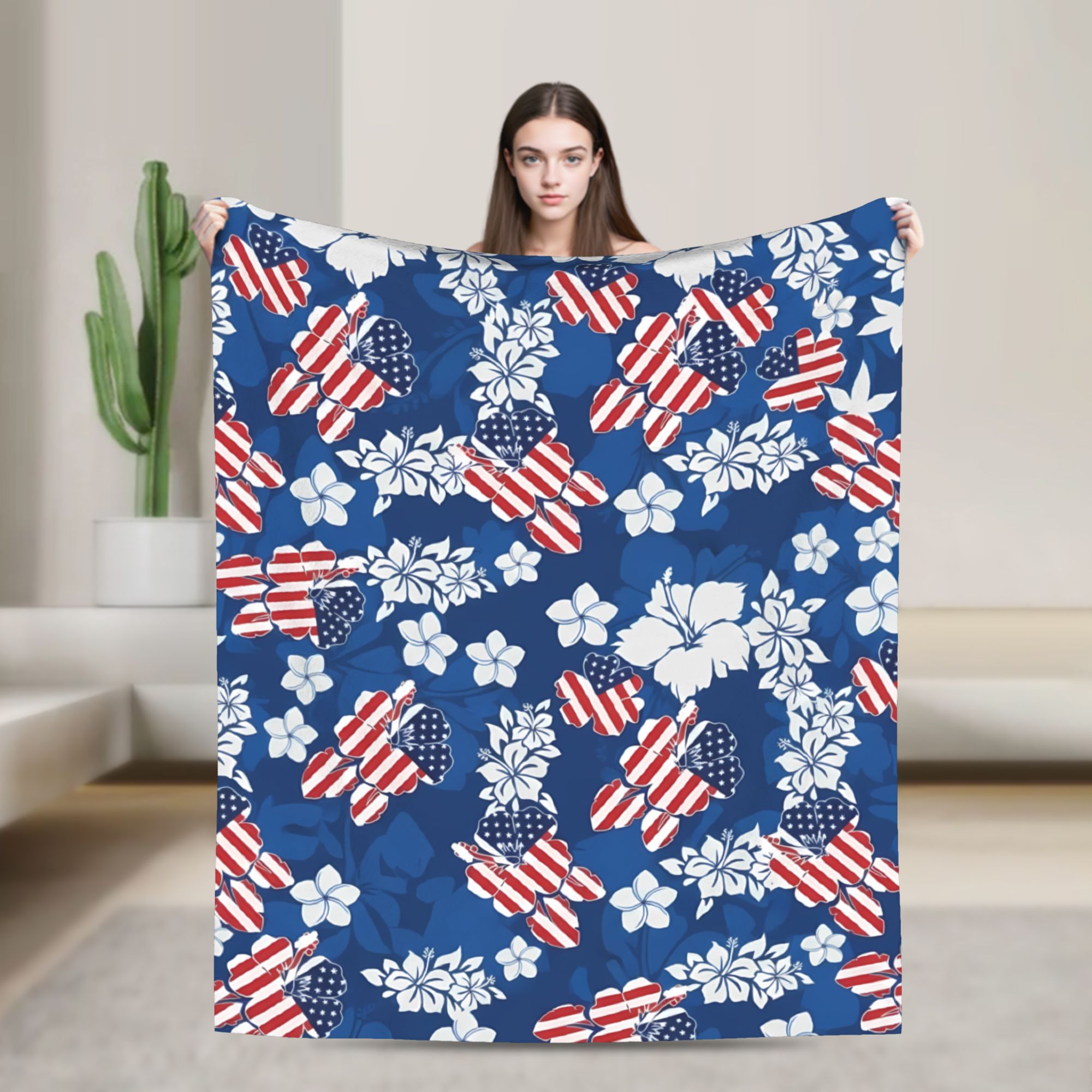 4th of July USA Warm Soft Blan - Outdoor Camping Usa avis et prix