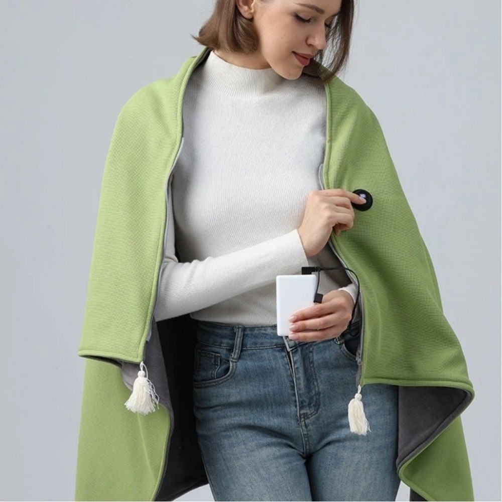 Portable Winter Shawl Blanket  - Outdoor Camping Heated Blanket avis et prix